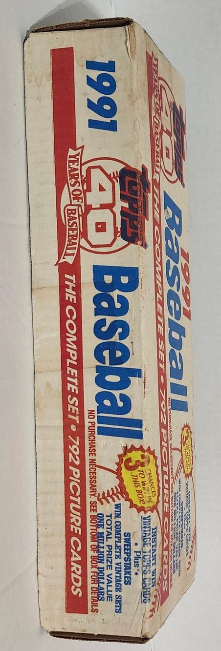 1991 Topps 40 Yrs of Baseball complete set featuring 792 cards original box